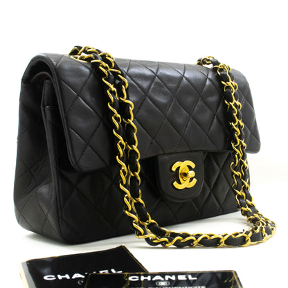 Chanel Black Leather Timeless 23