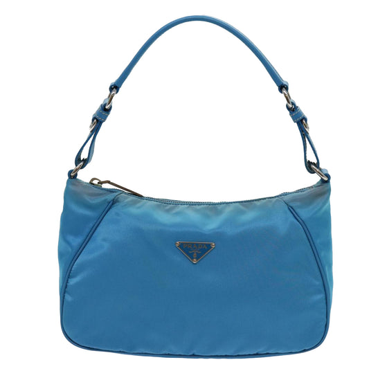 Prada Blue Nylon Handbag