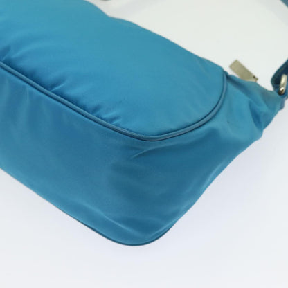 Prada Blue Nylon Handbag