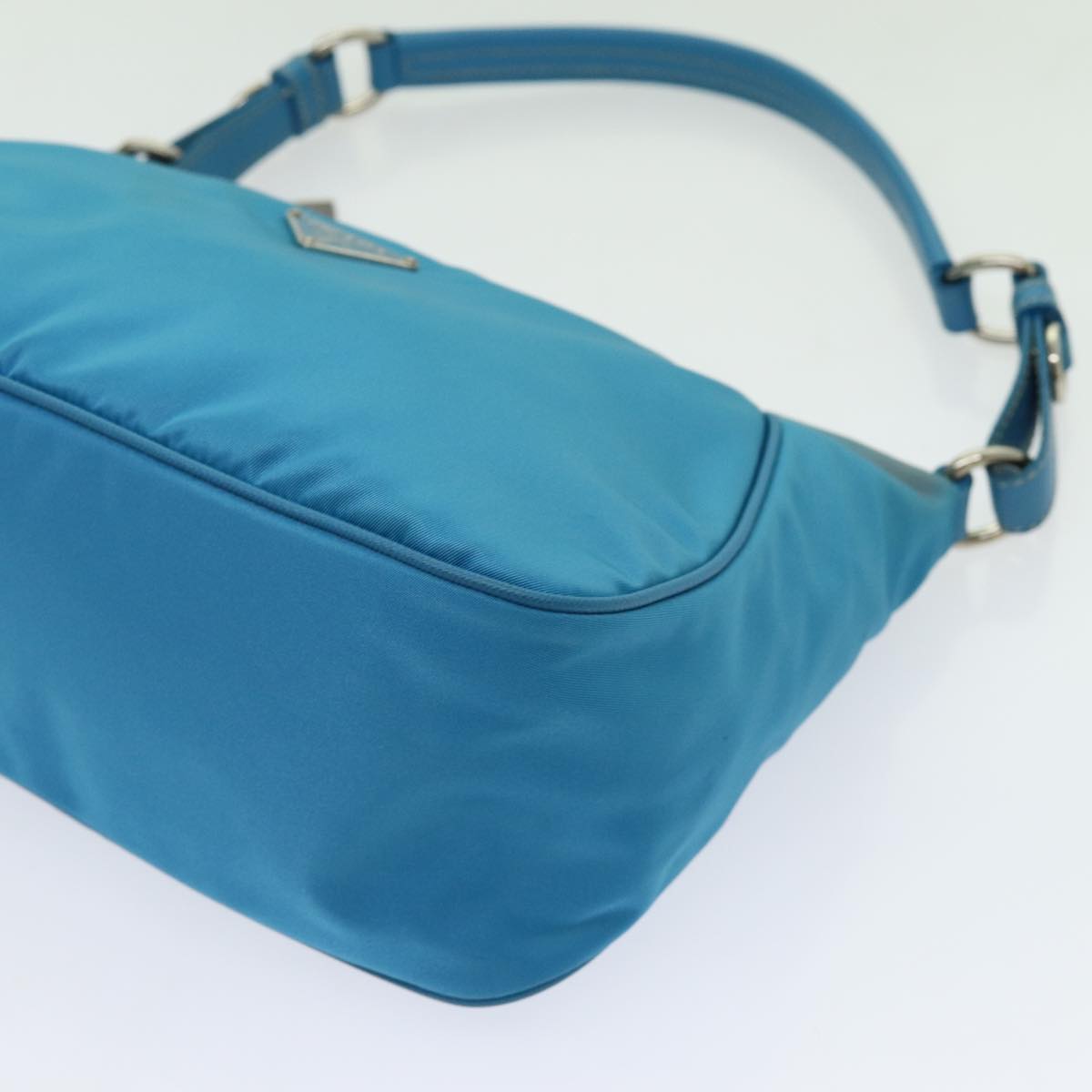 Prada Blue Nylon Handbag