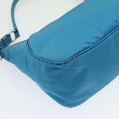 Prada Blue Nylon Handbag