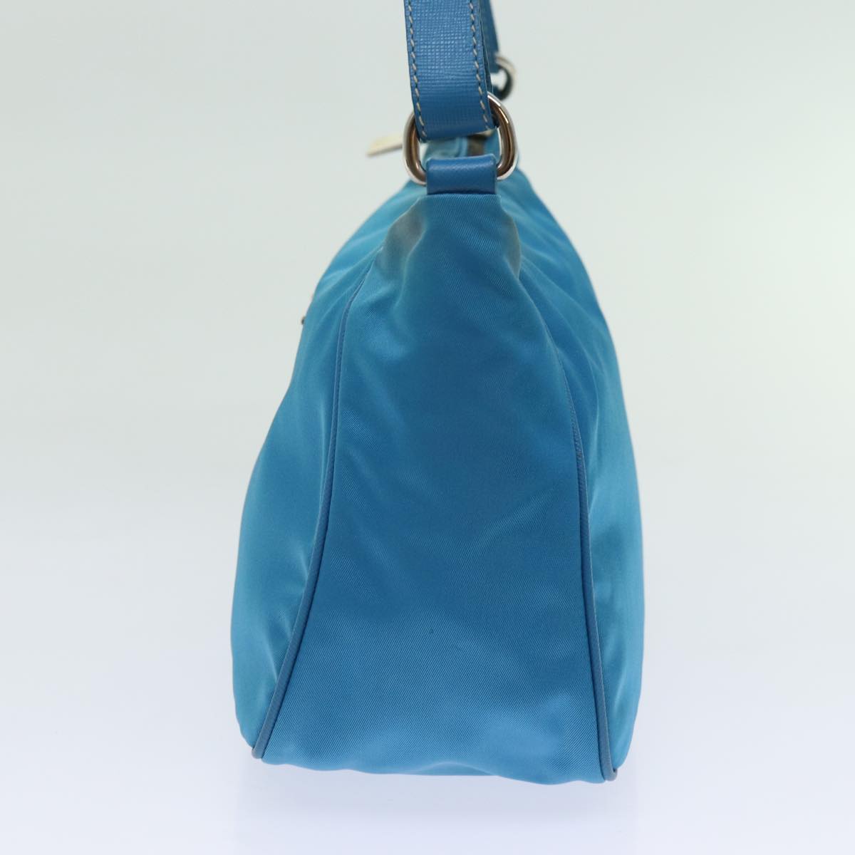 Prada Blue Nylon Handbag
