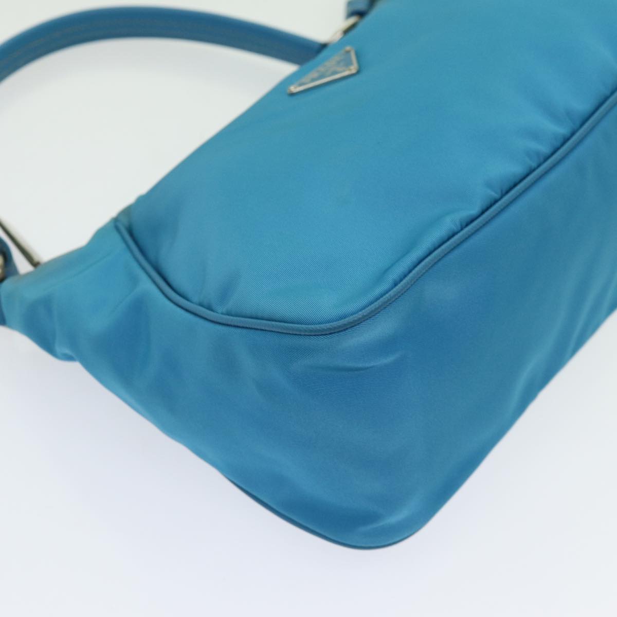 Prada Blue Nylon Handbag
