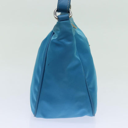 Prada Blue Nylon Handbag