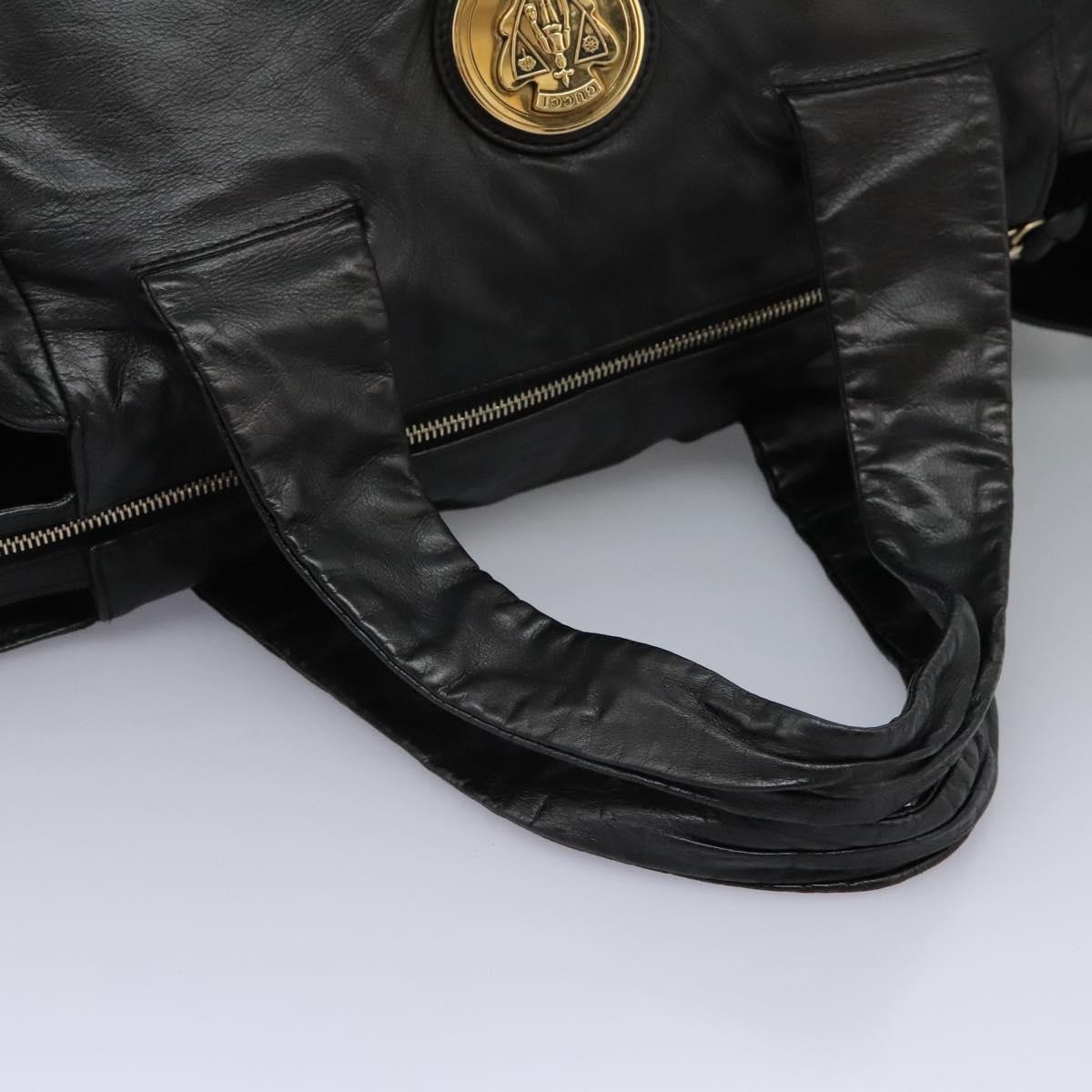 Gucci Black Leather Tote