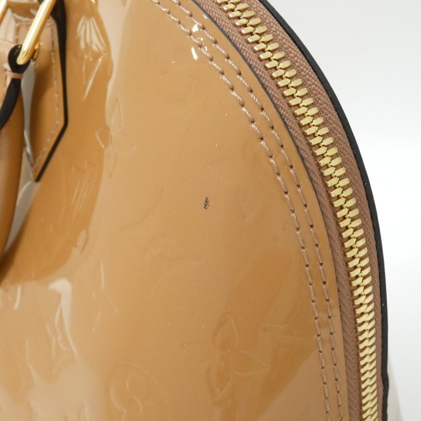 Louis Vuitton Brown Patent Leather Alma