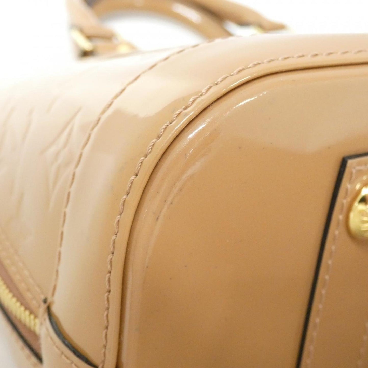 Louis Vuitton Brown Patent Leather Alma