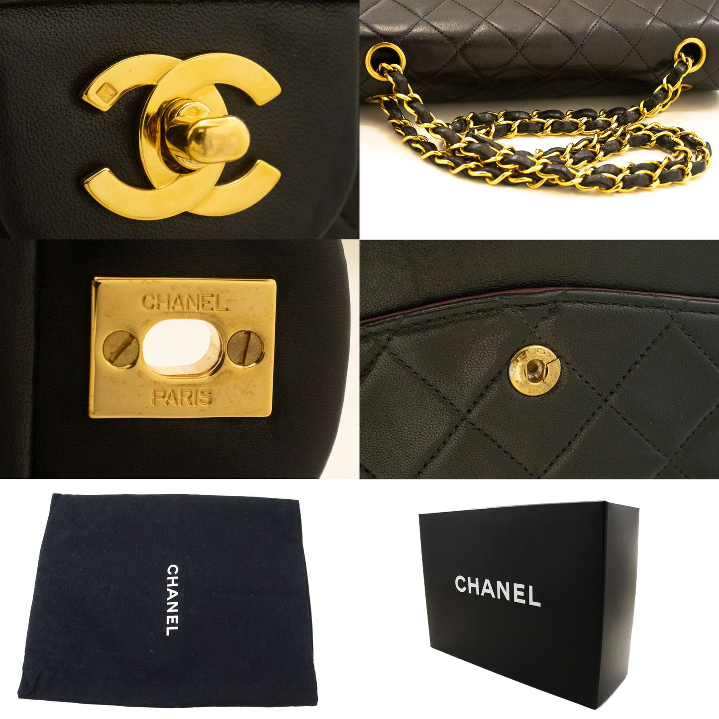 Chanel Black Leather Timeless