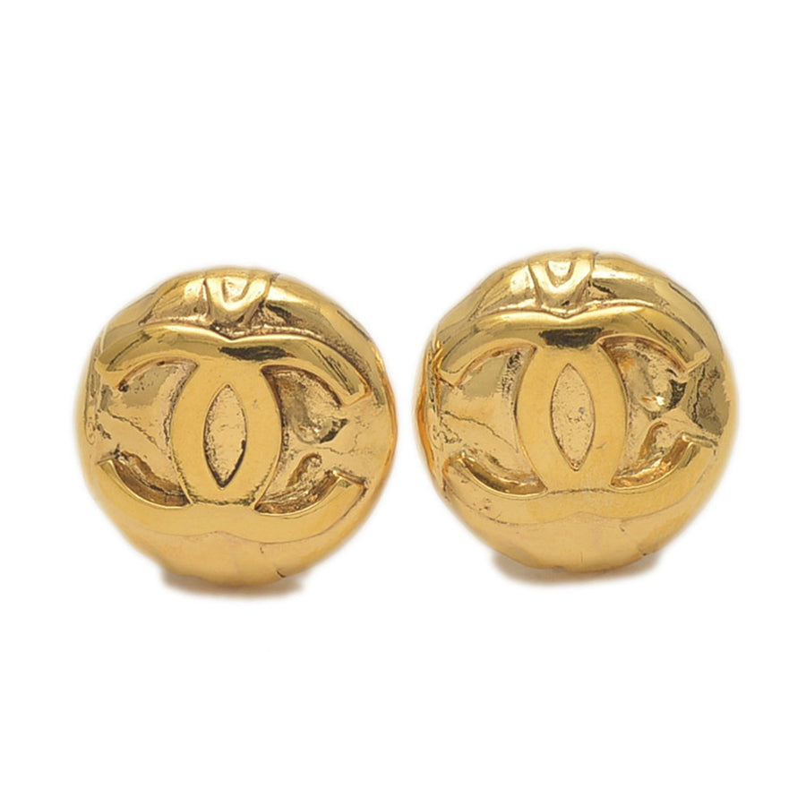 Chanel Gold Gold Plated Coco Mark