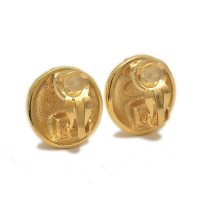 Chanel Gold Gold Plated Earring