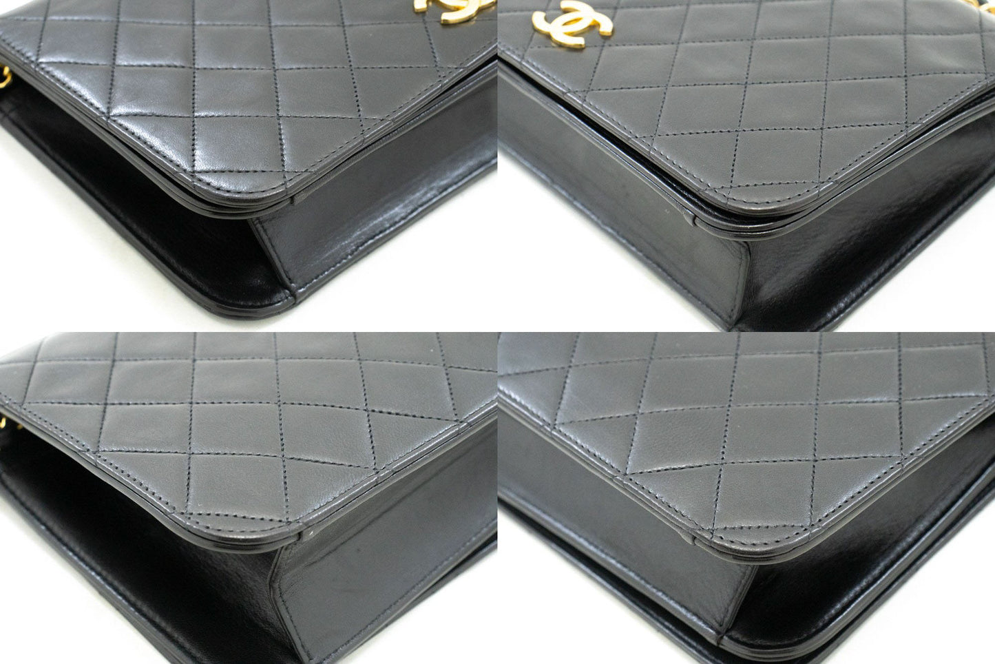 Chanel Black Leather Full Flap