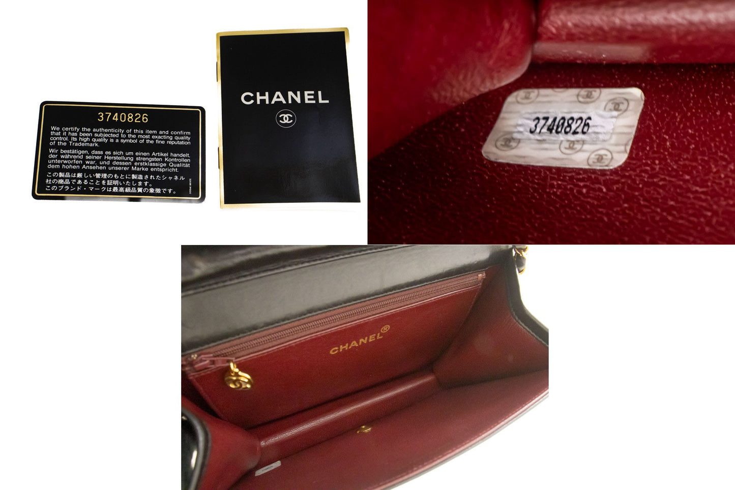 Chanel Black Leather Full Flap