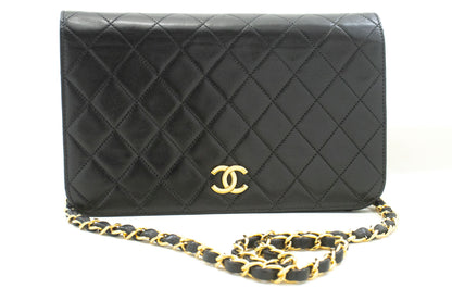 Chanel Black Leather Full Flap