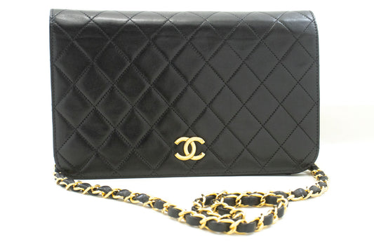 Chanel Black Leather Full Flap