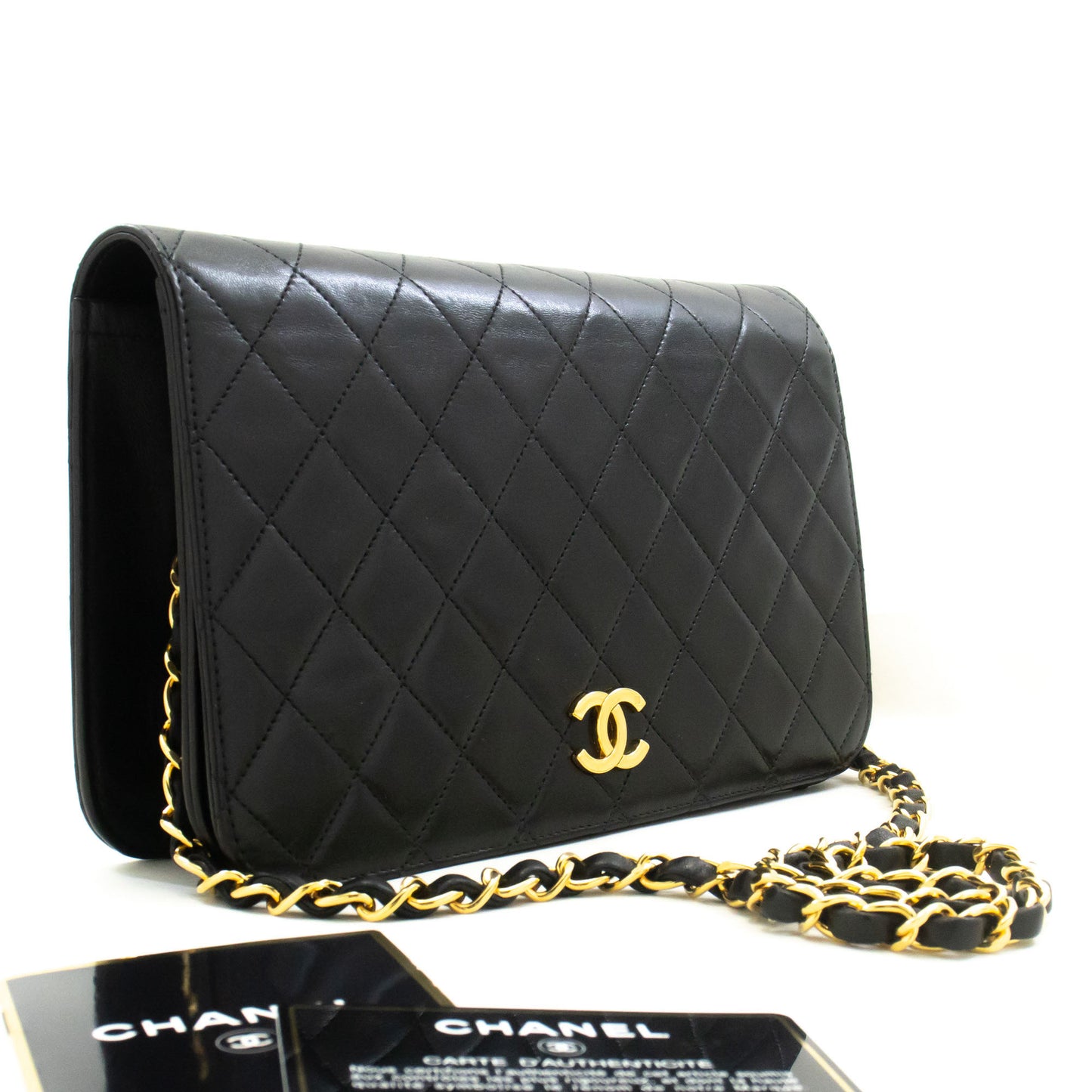 Chanel Black Leather Full Flap
