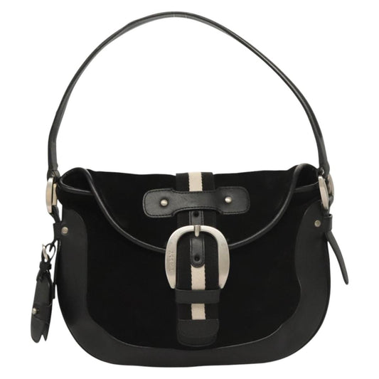 Bally Black Suede Shoulder