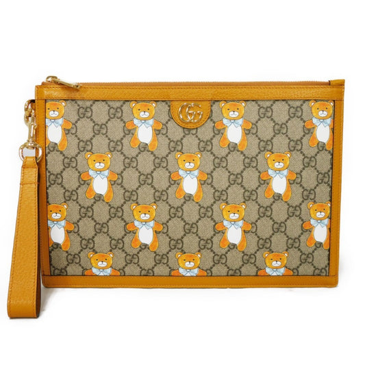 Gucci Brown Canvas Gg Marmont