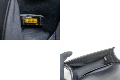 Chanel Black Leather Boy