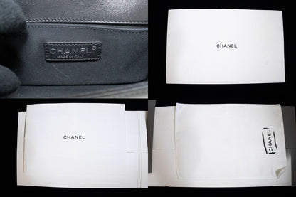 Chanel Black Leather Boy