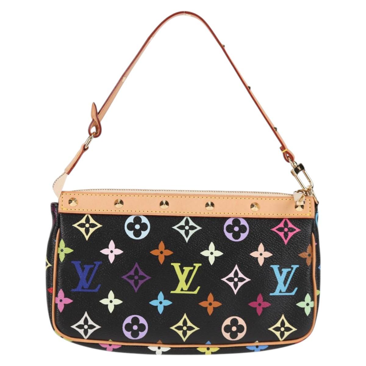 Louis Vuitton Black Canvas Pochette Accessoire