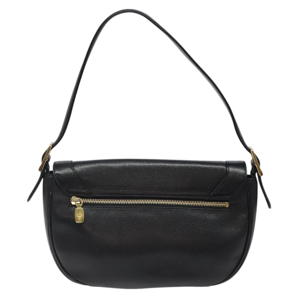 Mcm Black Leather Shoulder