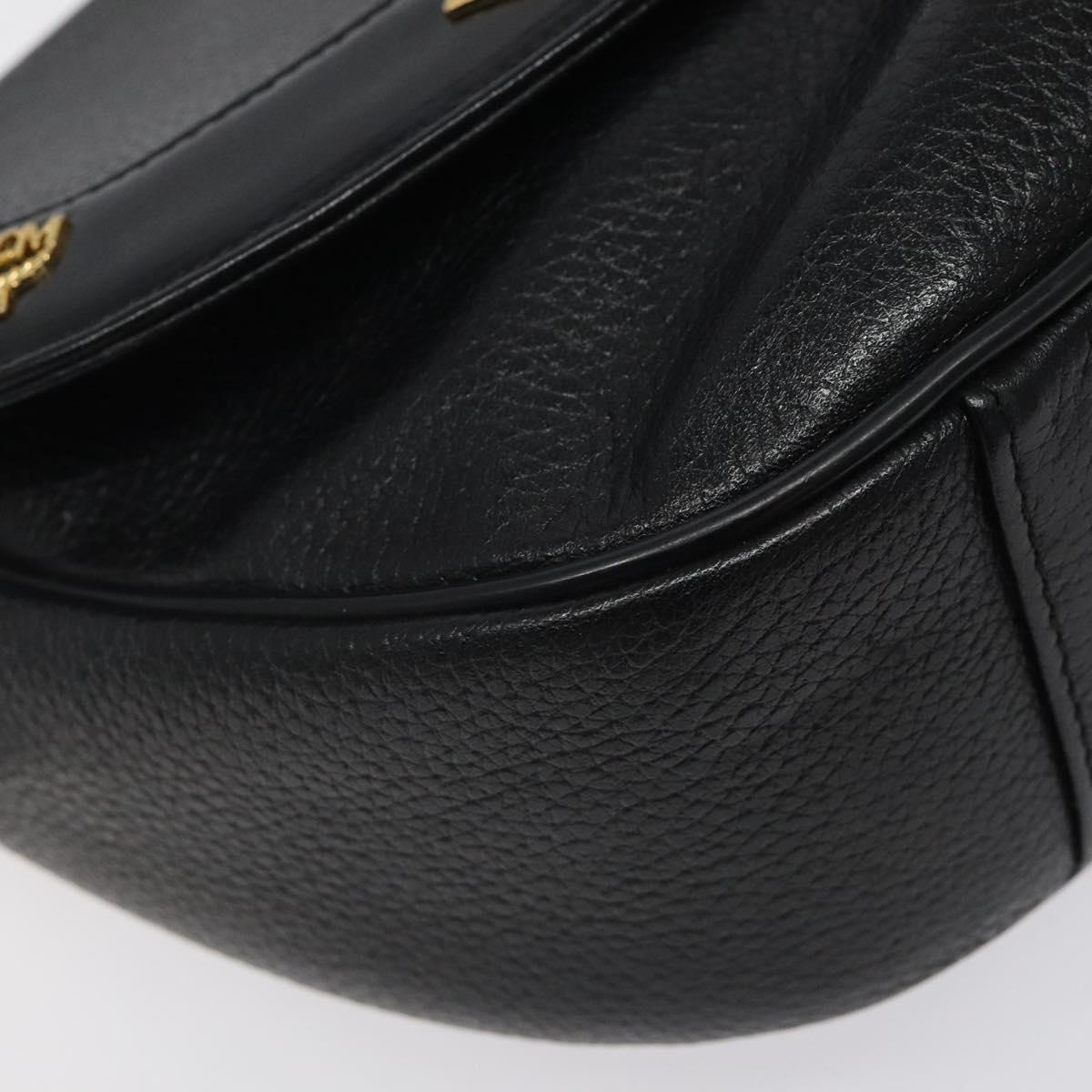 Mcm Black Leather Shoulder