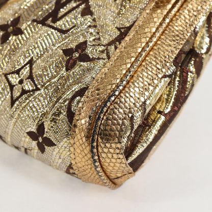 Louis Vuitton Gold Canvas Clutch