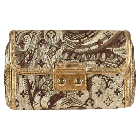 Louis Vuitton Gold Canvas Clutch