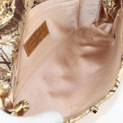 Louis Vuitton Gold Canvas Clutch