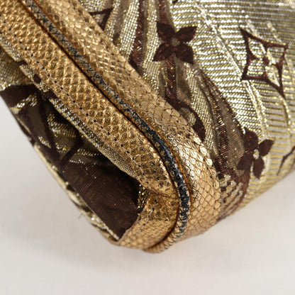 Louis Vuitton Gold Canvas Clutch