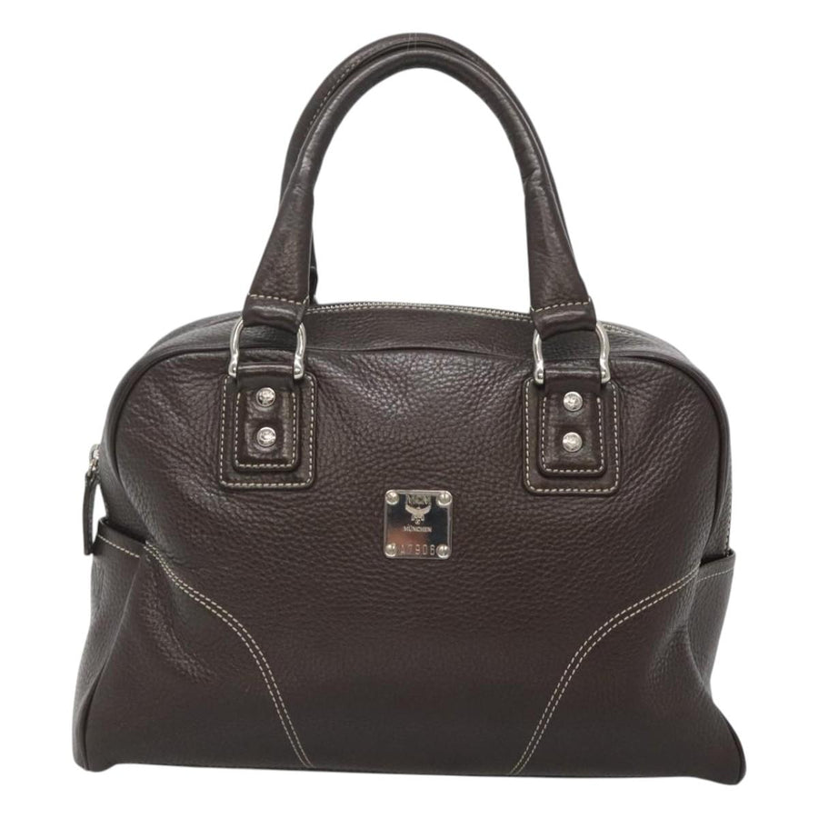 Mcm Brown Leather Handbag