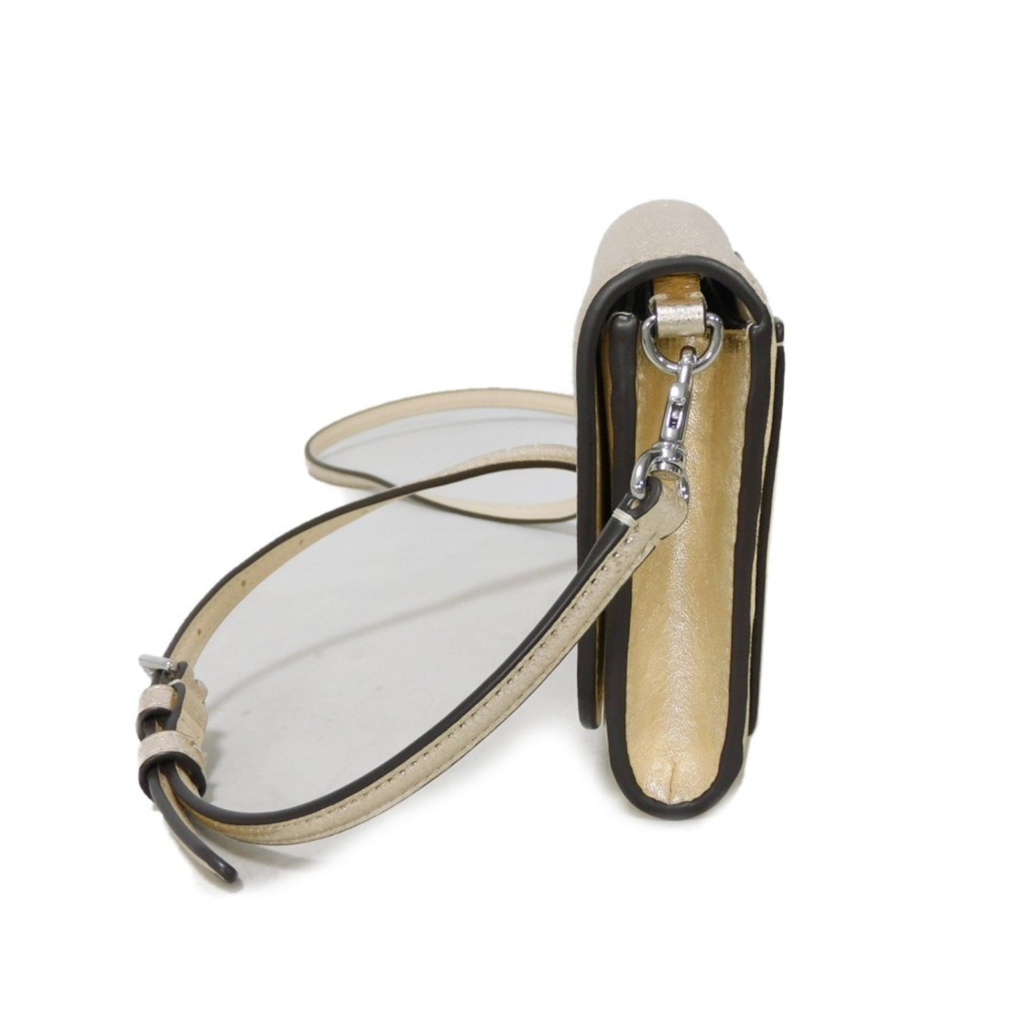 Tory Burch Gold Leather Clutch