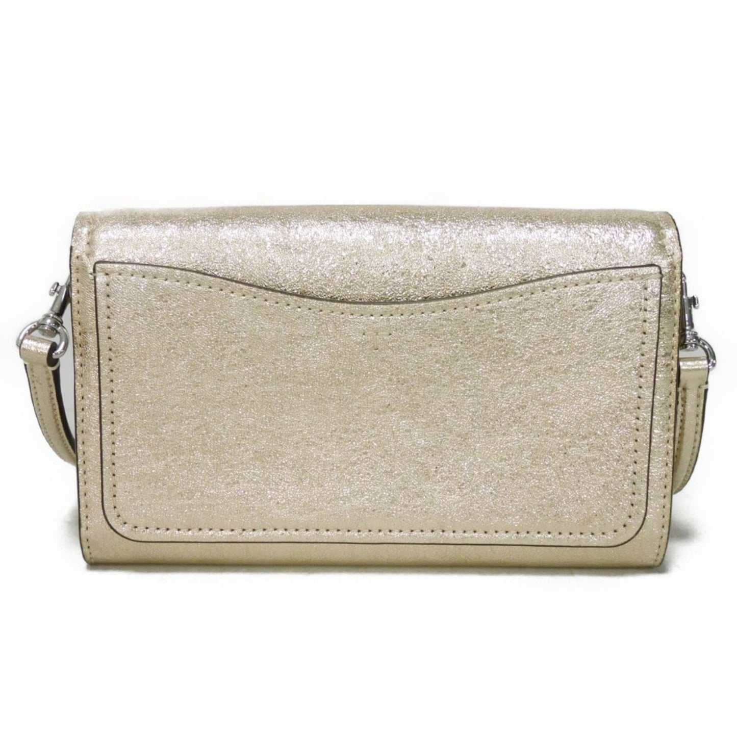 Tory Burch Gold Leather Clutch