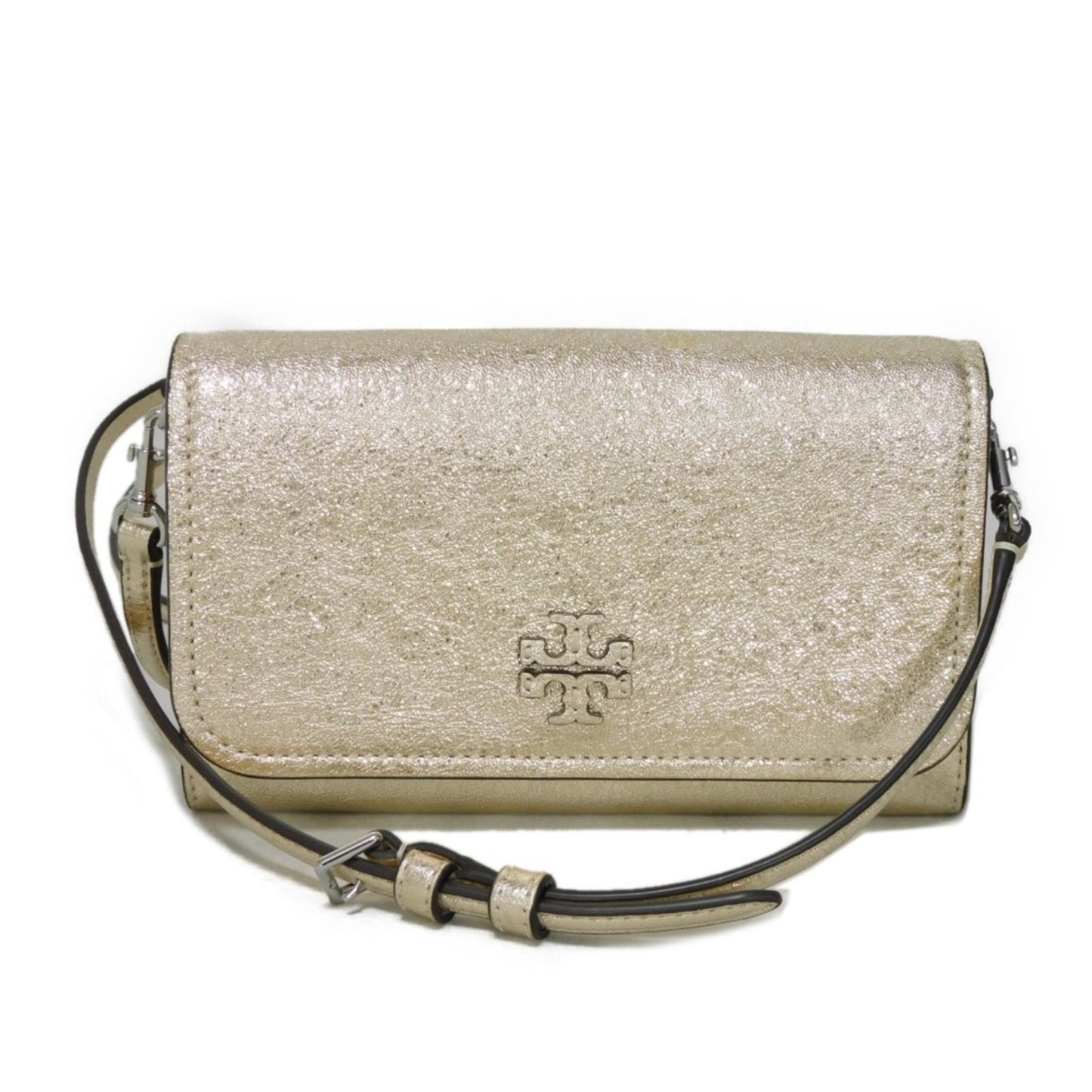 Tory Burch Gold Leather Clutch