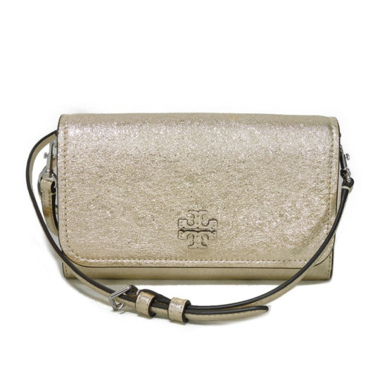 Tory Burch Gold Leather Clutch