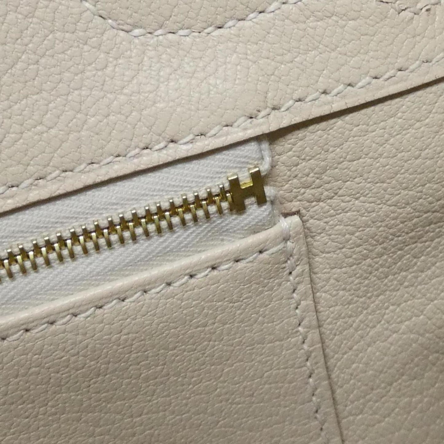 Hermès White Leather Birkin 30