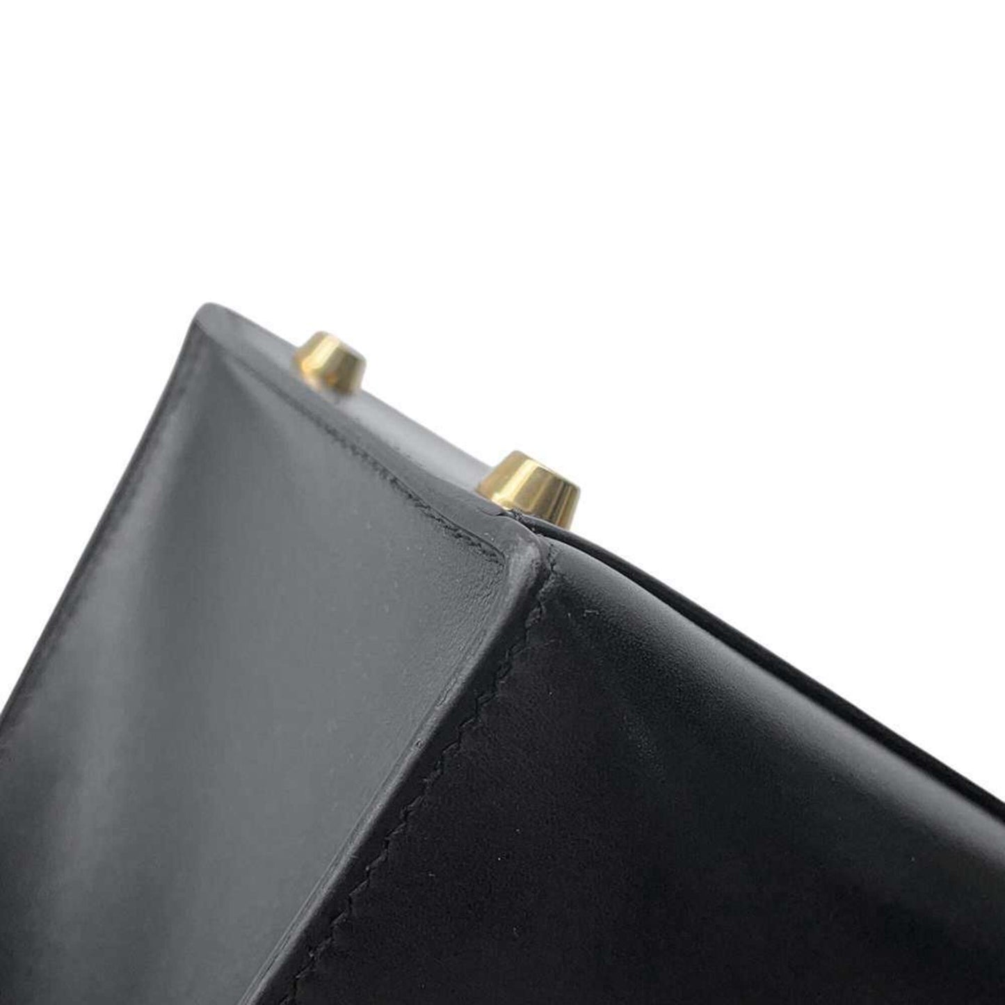 Hermès Black Leather Kelly 28