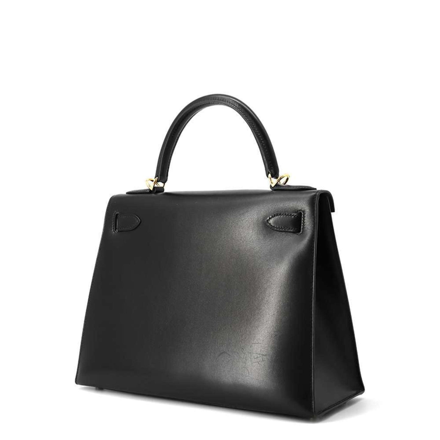 Hermès Black Leather Kelly 28