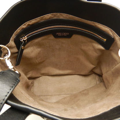 Jimmy Choo Black Leather Star