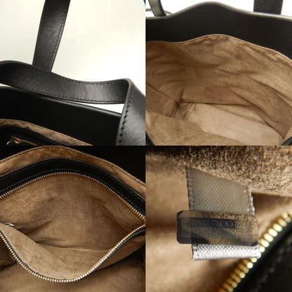 Jimmy Choo Black Leather Star