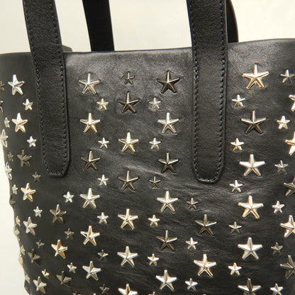 Jimmy Choo Black Leather Star