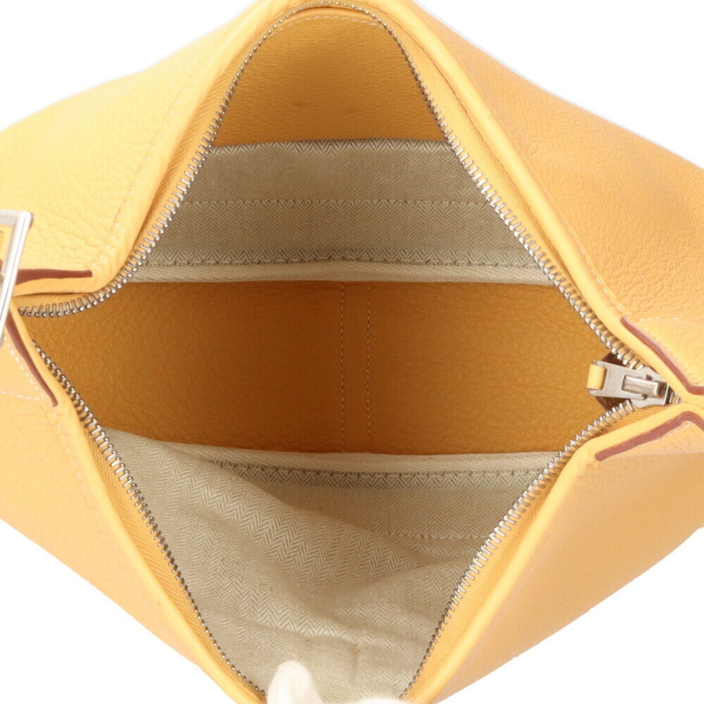 Hermès Yellow Leather Trim