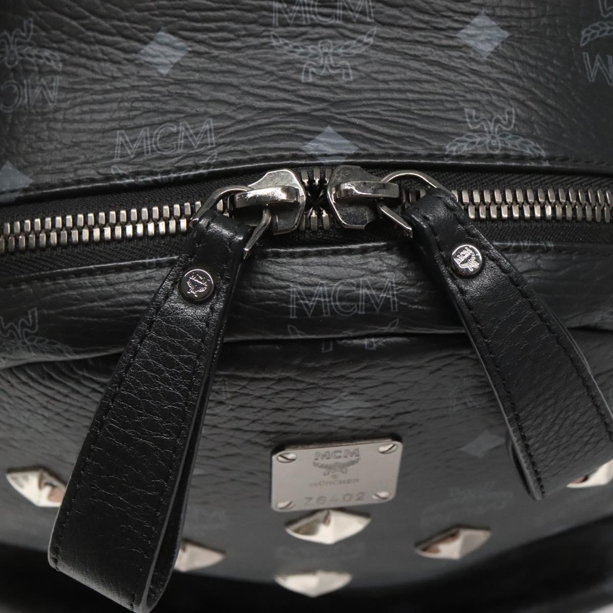 Mcm Black Canvas Stark Visetos