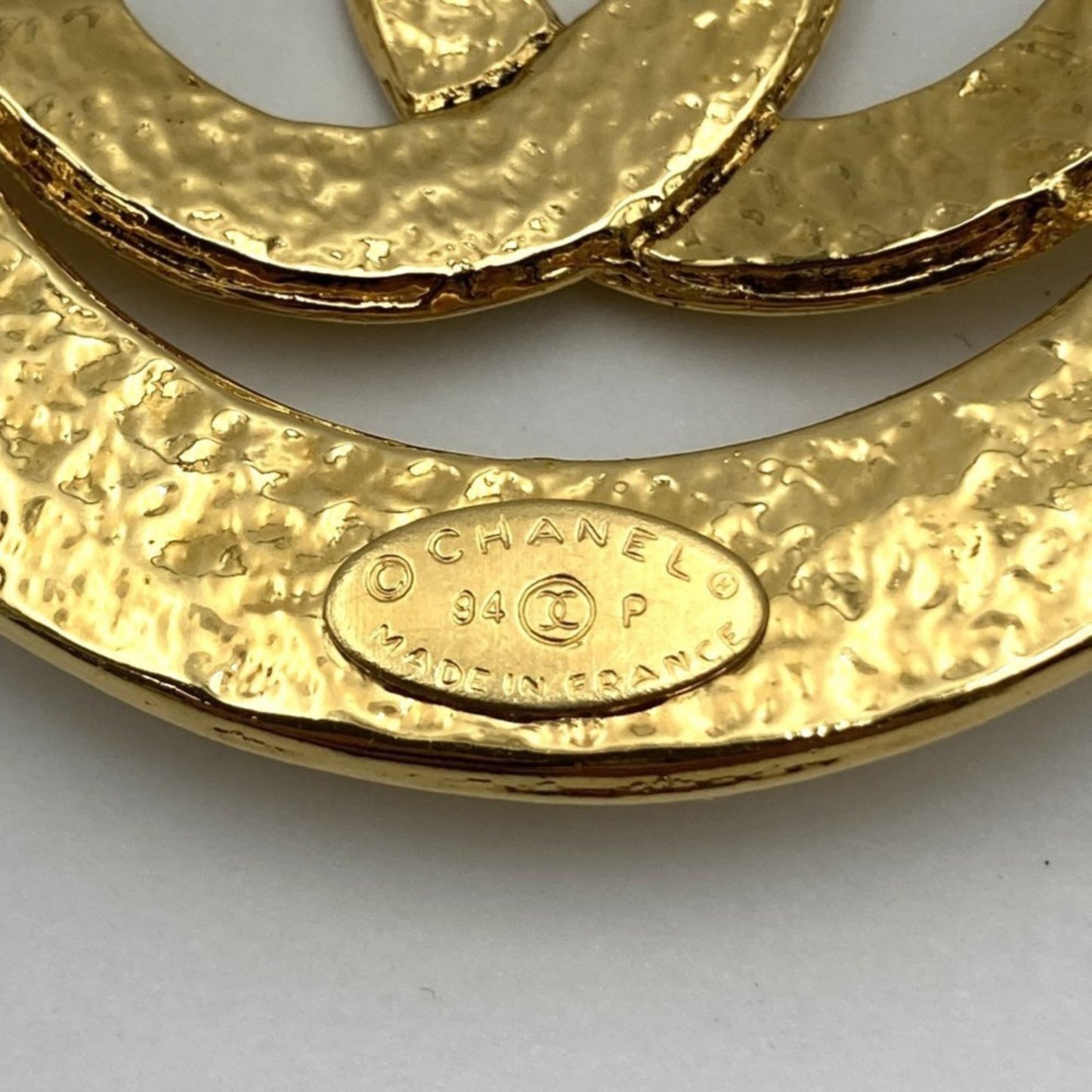 Chanel Gold Gold Plated Coco Mark