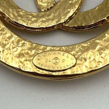 Chanel Gold Gold Plated Coco Mark