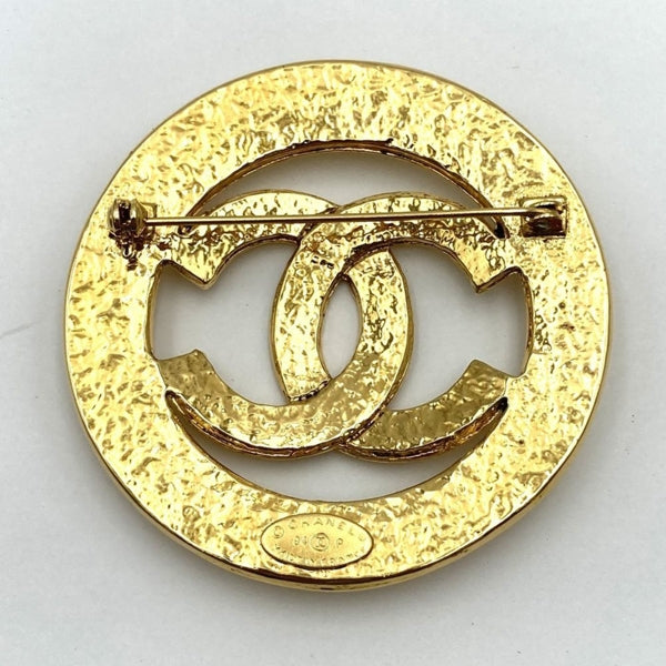 Chanel Gold Metal Brooch