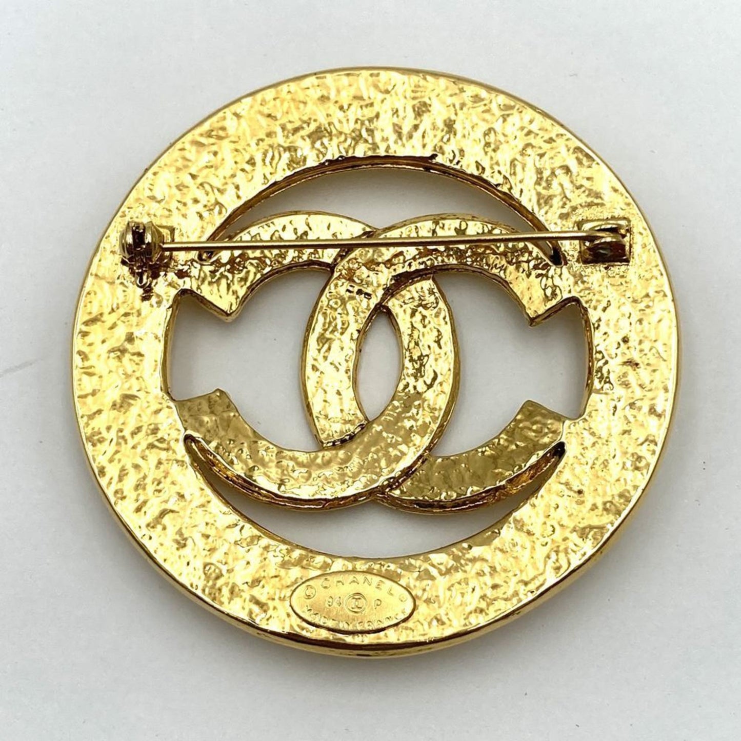 Chanel Gold Gold Plated Coco Mark