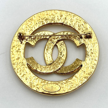 Chanel Gold Gold Plated Coco Mark