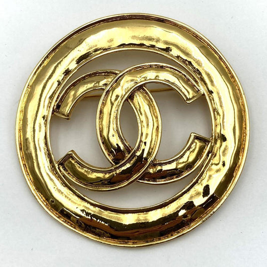 Chanel Gold Gold Plated Coco Mark