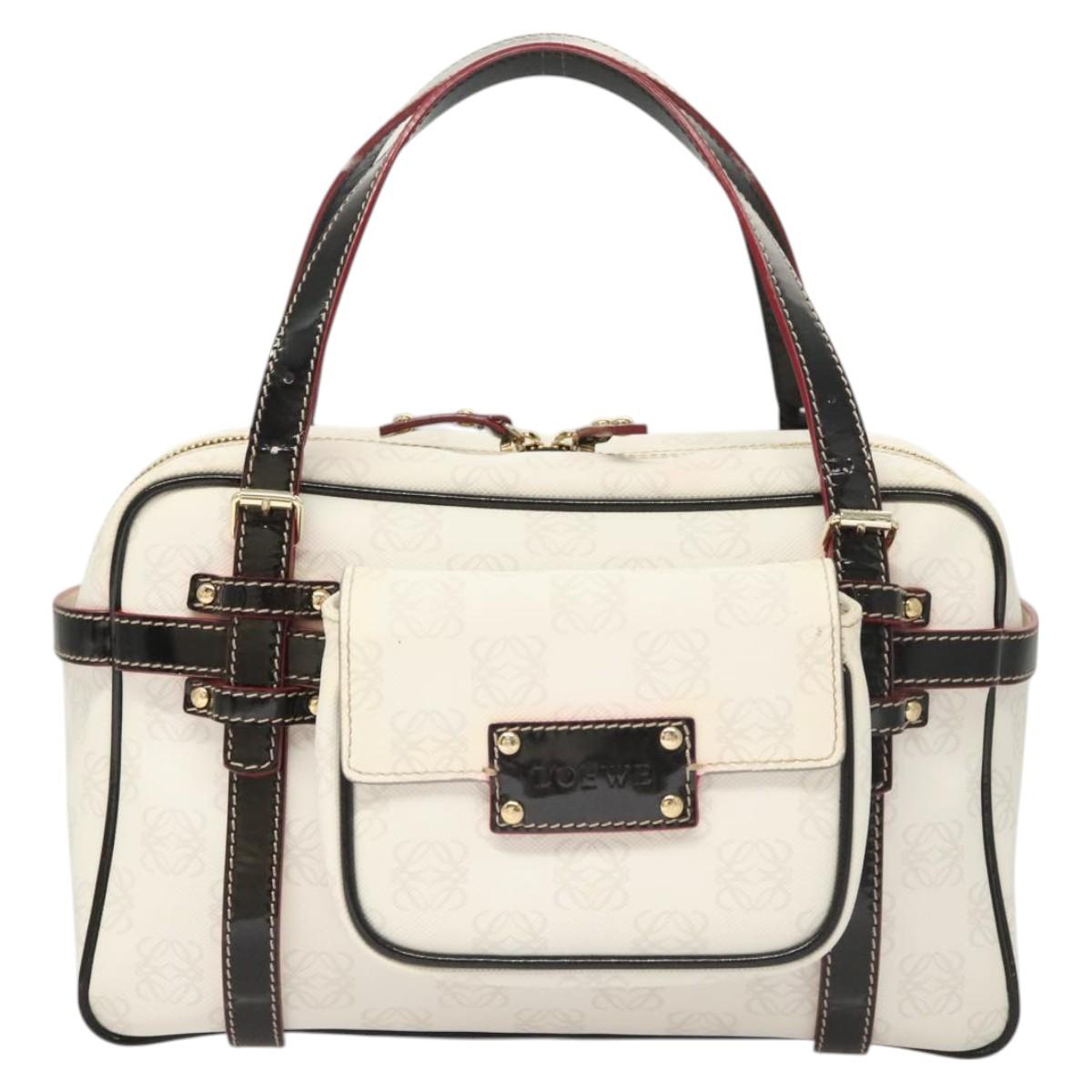 Loewe White Canvas Anagram